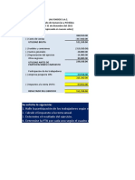 Estado de ganancias y pérdidas empresa pesquera LAU CHIOCK S.A.C 2021