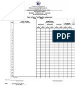 Face To Face Post Reading Assessment Form