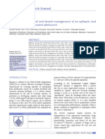 A Comprehensive Oral and Dental Management of An Epileptic and