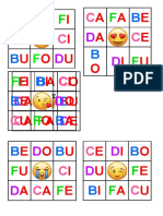 BINGO B, C, D, F