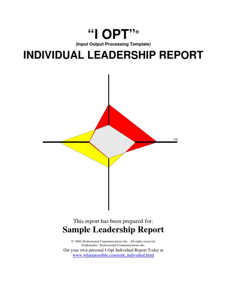 IOpt Sample Leadership PDF Leadership Strategic Management