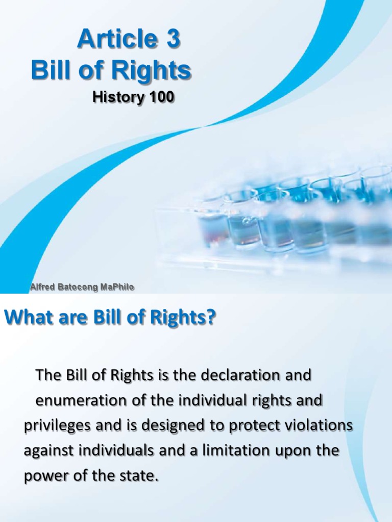 Article 3 - Bill of Rights - ODL | PDF | Search And Seizure | Search ...