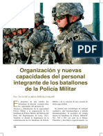 Organización y Nuevas Capacidades Del Personal Integrante de Los Batallones de La Policía Militar