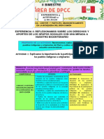 EXPERIENCIA 4 ACT 2 DPCC Explicamos La Importancia de La Participación Política en Los Pueblos Originarios