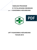 Panduan Program Panduan Tatalaksana Imunisasi Upt Puskesmas Kedundung