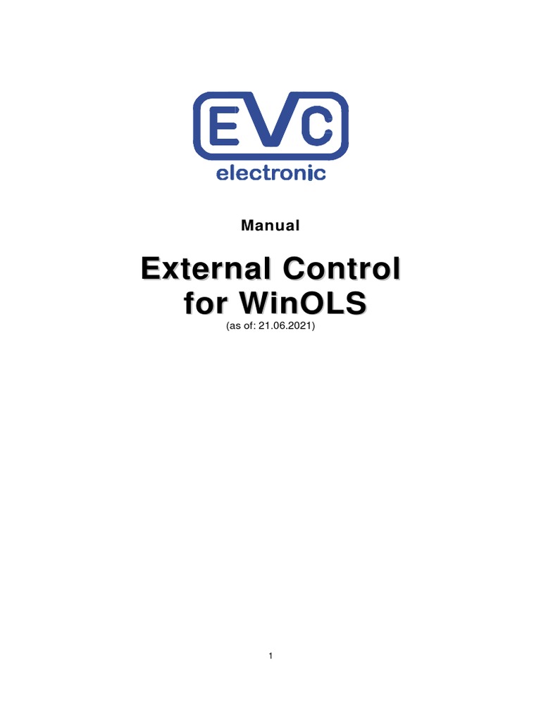 WinOLS External Control LUA Manual | PDF | Subroutine | Parameter ...