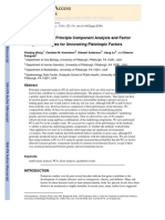 A Comparison of Principle Component Analysis and Factor 2009
