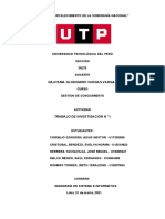 Trabajo de Investigación N °1 Gestión Del Conocimiento