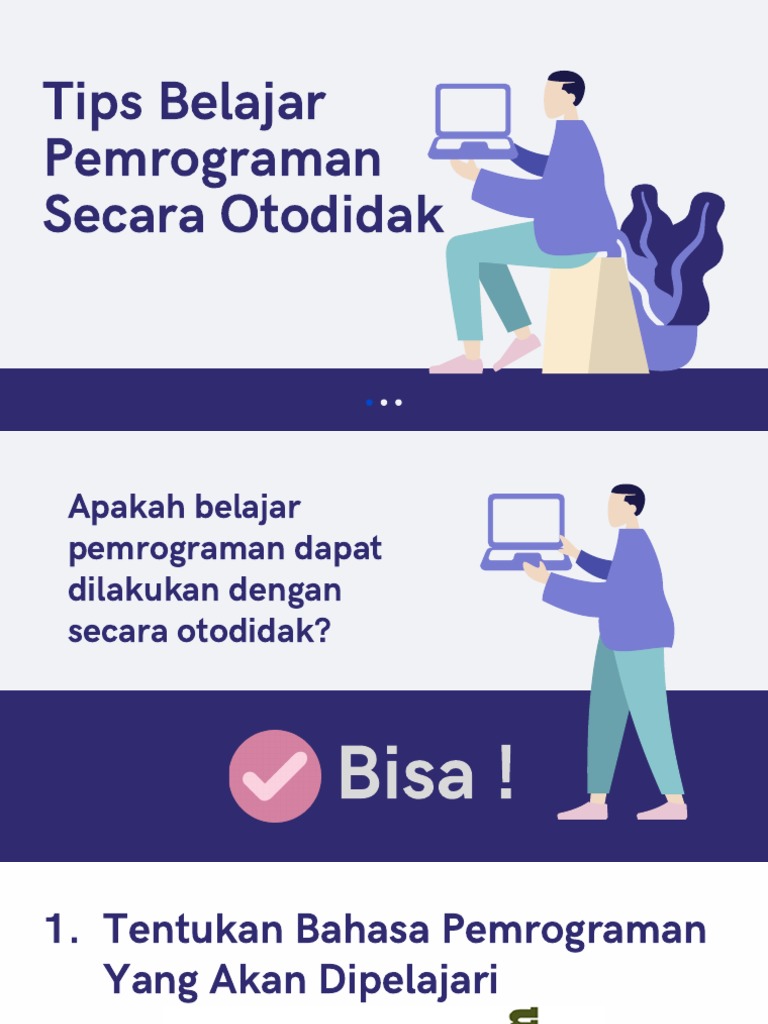 Tips Belajar Pemrograman Secara Otodidak With CV | PDF | Karier ...