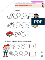 D2 A1 FICHA Descubrimos Patrones Numéricos