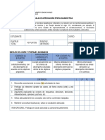 Escala Apreciación Etapa Diagnóstica Online