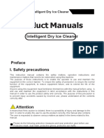 Product Manuals: Intelligent Dry Ice Cleaner
