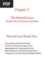 The Network Layer: Design Issues & Routing Algorithms