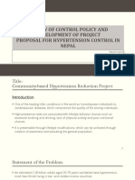 Review of Control Policy and Development of Project Proposal For Hypertension Control in Nepal