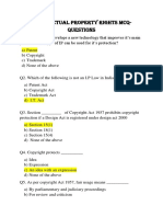 Intellectual Property Rights MCQ Final