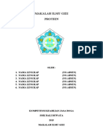 Ketentuan Makalah Ilmu Gizi