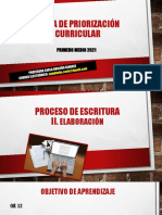 Proceso de Escritura Elaboración (1°medio)