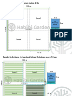 Gambaran Desain Lahan Intalasi 1 Ha Jagung