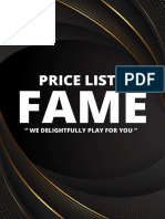 Price List Fame 2022