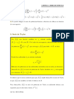 Serie de potencias y desarrollos de Taylor y Maclaurin