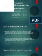 Types of Refrigerant Gas Presentation