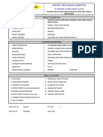 Asphalt Mix Design Submittal: Project Description