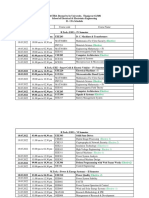 Exam Schedule CIA - II