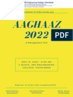 Aaghaaz 2022: Department of Mba Invites You
