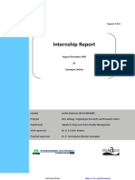 Internship Report: August-December 2009