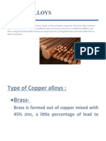 Type of Copper Alloys:: Brass