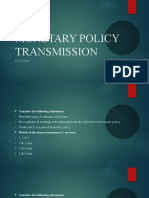 Monetary Policy Transmission