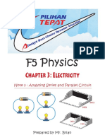 F5 Physics: Chapter 3: Electricity