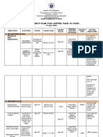 Department of Education: Contingency Plan For Limited Face To Face