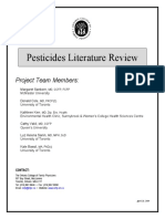 Pesticides Literature Review Summary