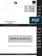 CT-X218 CT-X458 CT-X258: Simple Manual