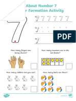 T N 2546497 All About Number 7 Number Formation Activity Sheet English