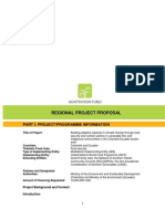 Regional Project Proposal: Part I: Project/Programme Information