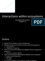 Interactions Within Ecosystems - Students