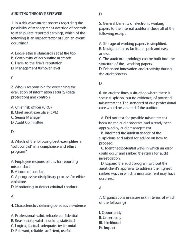 Operations Auditing | PDF | Audit | Internal Audit