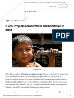 6 CSR Projects across Water and Sanitat..