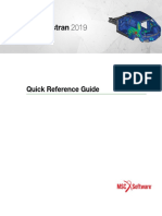 MSC Nastran 2019 Quick Reference Guide