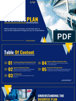 Blue and Yellow Modern Business Presentation