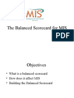 The Balanced Scorecard For MIS