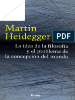 Heidegger, Martin - La Idea de La Filosofia y El Problem