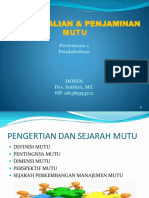 P-1b. Sejarah-Mutu & Definisi Mutu