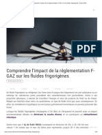 Comprendre l’impact de la réglementation F-GAZ sur les fluides frigorigènes
