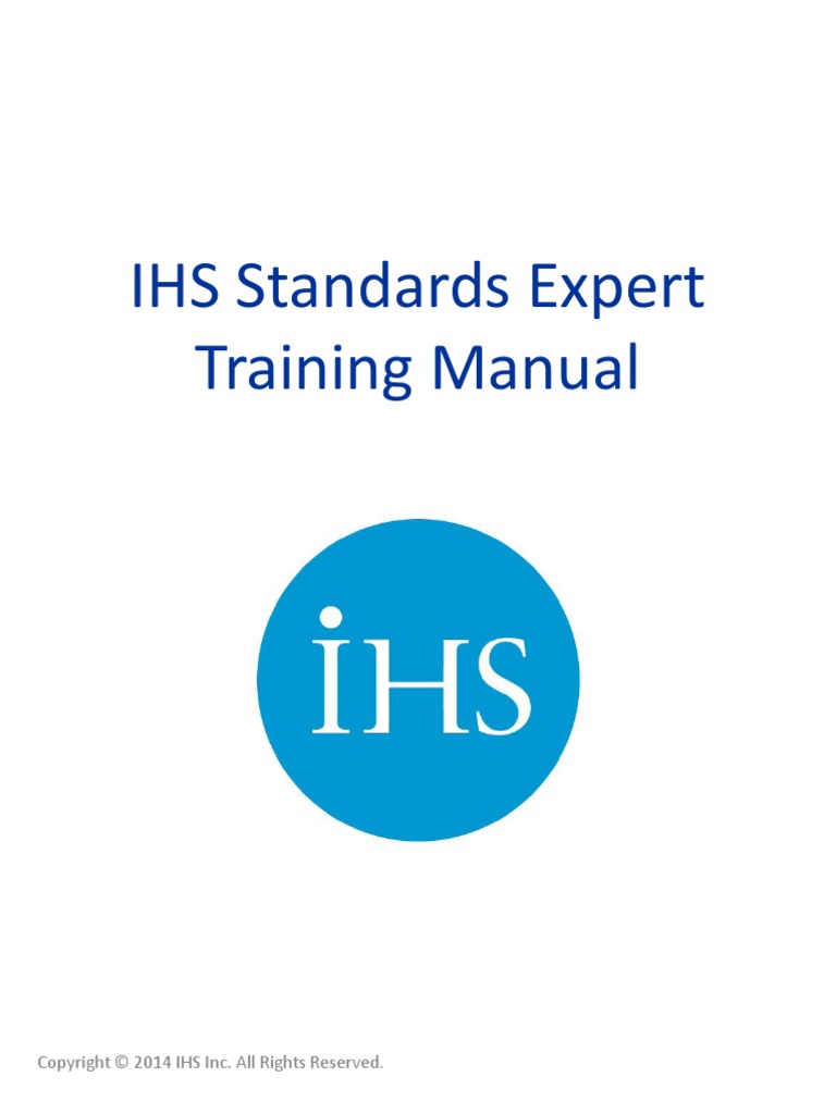 Standards Expert Training Manual V5 | PDF | Login | Copyright