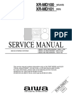 Aiwa XR MD100 MD101 Service Manual Suppl