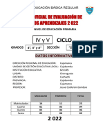 Registro de Evaluación y Asistencia 2022 - 4°, 5° y 6° Grado