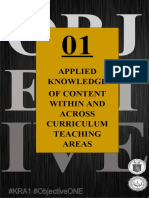 Applied Knowledge of Content Within and Across Curriculum Teaching Areas